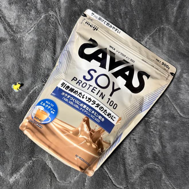 ■ザバス(SAVAS) ソイプロテイン100 （ミルクティー風味）のパッケージ写真